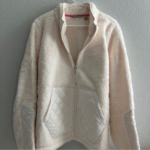 Isaac Mizrahi Live SOHO Sherpa Front-Zip Jacket - Eggshell A465629